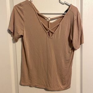 Missguided cream women’s top - size 6